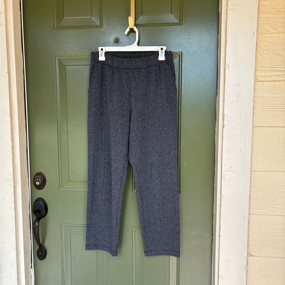 A New Day Grey Plaid High Rise Taper Leg Pants Small